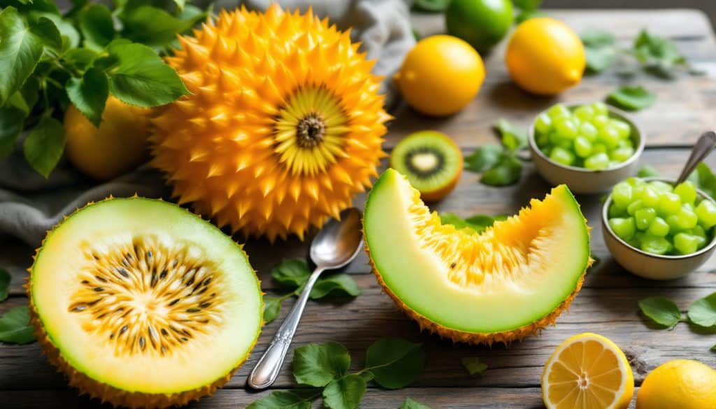 découvrez l'origine unique du kiwano, ses bienfaits pour la santé et comment l'utiliser en cuisine pour des recettes savoureuses et originales.