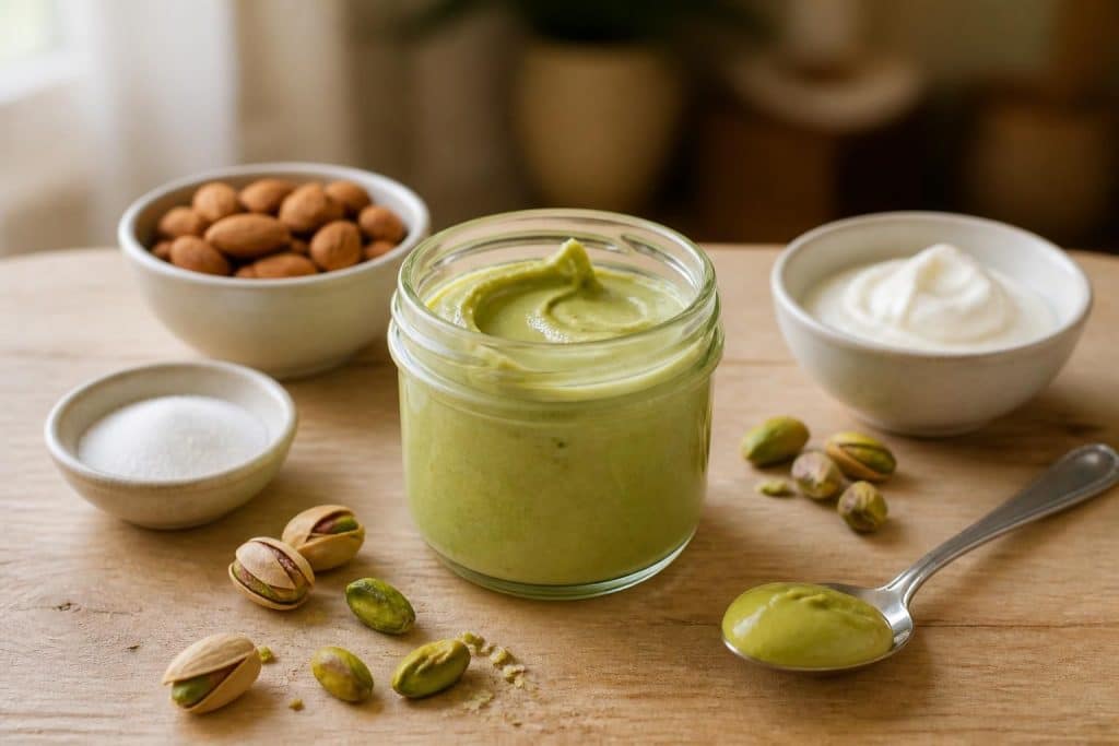 découvrez une recette facile et rapide pour préparer une délicieuse crème pistache maison, parfaite pour toutes vos gourmandises.
