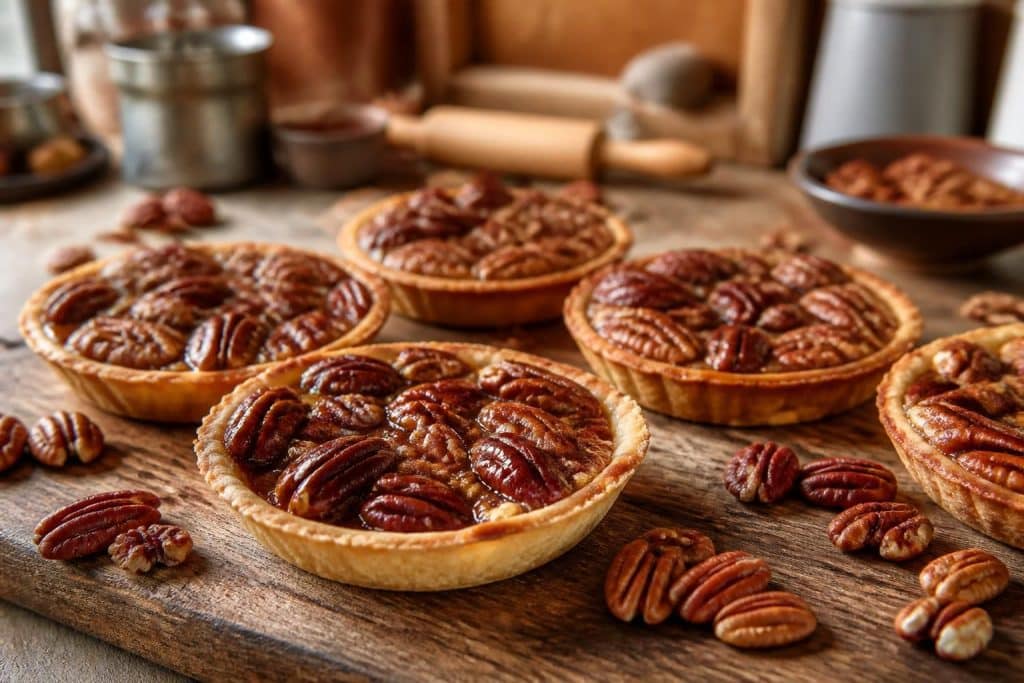 découvrez notre recette facile et gourmande de tartelettes aux noix de pécan, parfaite pour un dessert rapide et délicieux qui ravira petits et grands.