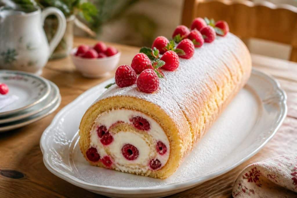 découvrez notre recette facile et gourmande de bûche vanille framboise, idéale pour des fêtes réussies avec une douceur fruitée et onctueuse.
