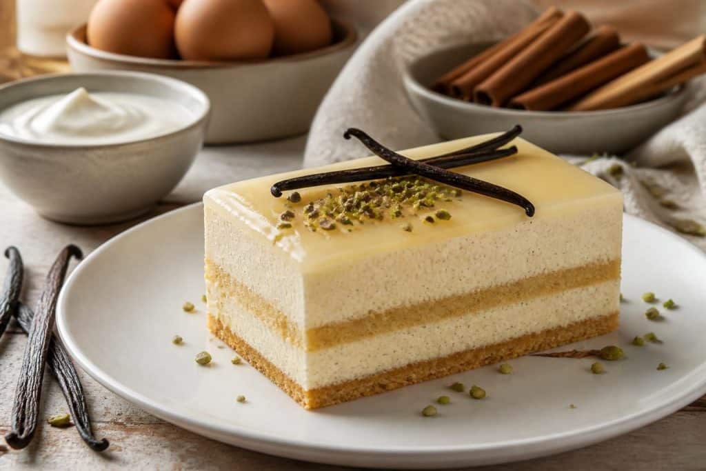 découvrez notre recette facile et gourmande d'entremet à la vanille pour un dessert délicieusement parfumé et apprécié de tous.