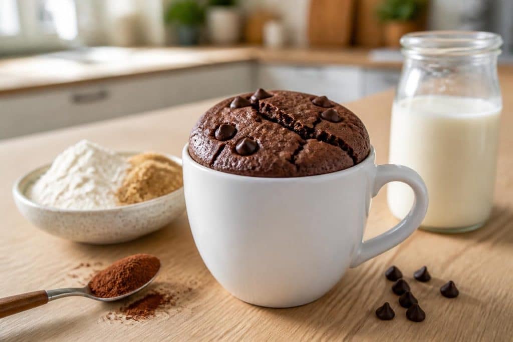découvrez notre recette rapide et facile de mug cake au chocolat sans œuf, parfait pour une gourmandise express et délicieuse en quelques minutes.