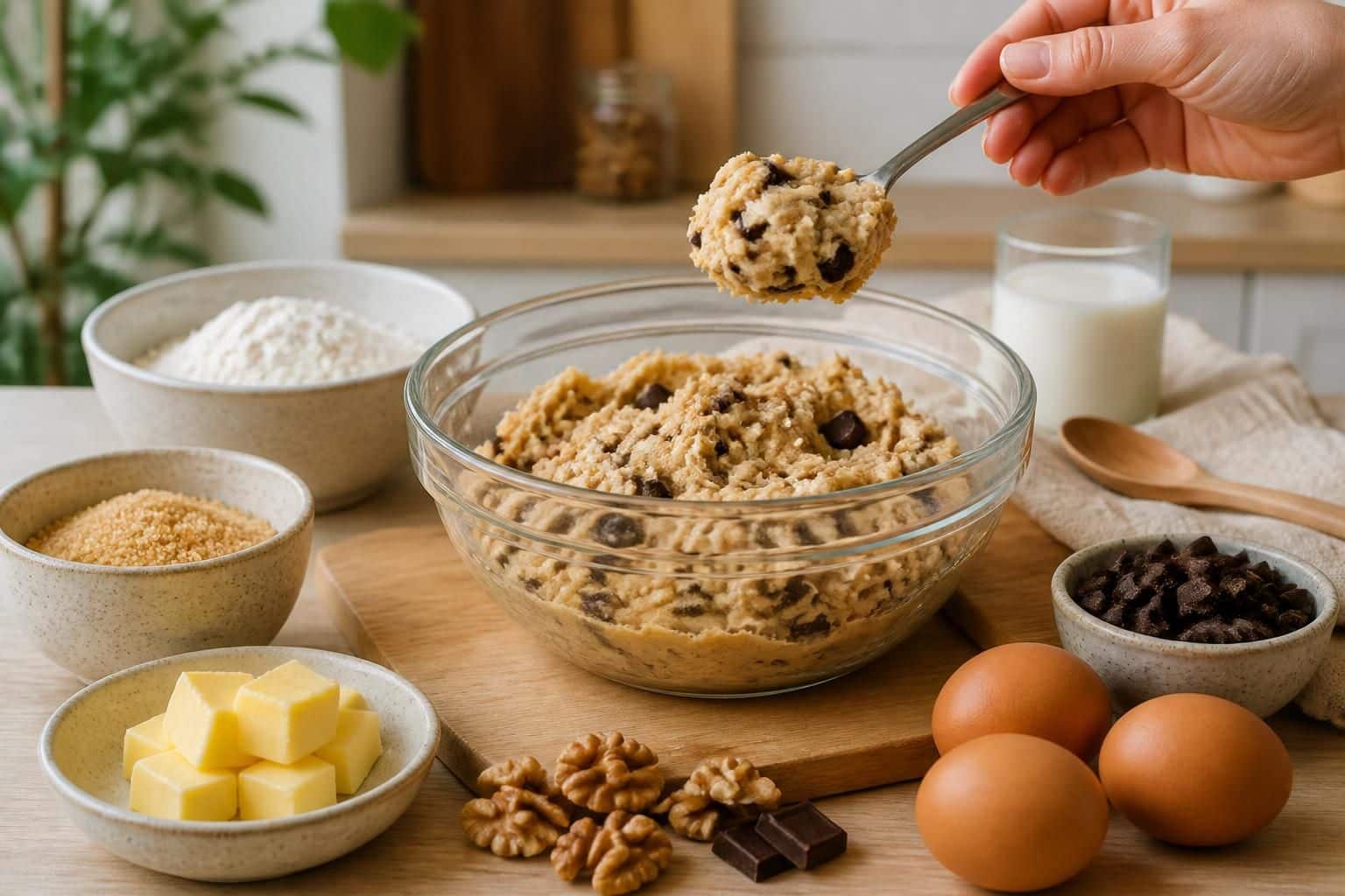 découvrez une recette facile et gourmande de cookie dough à préparer chez vous pour un plaisir sucré irrésistible.